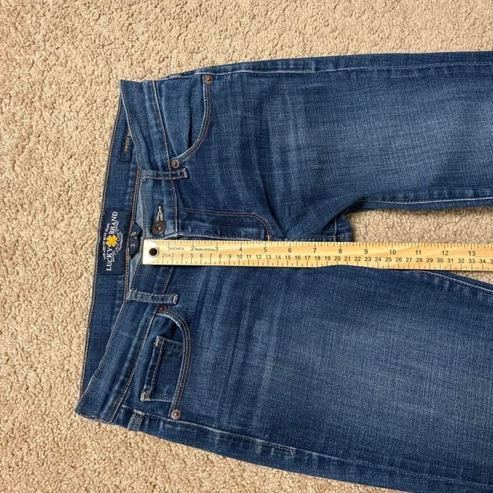 Western Y2K Lucky Brand Sweet Boot Low Rise Bootcut Stretch Blue Jeans Size 2 - Picture 4 of 8